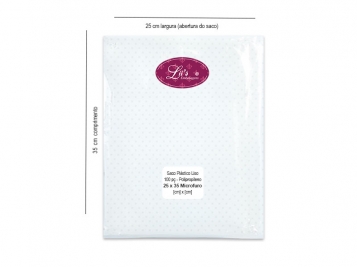  - SACO MICROFURO 25X35 - 100 PÇ
