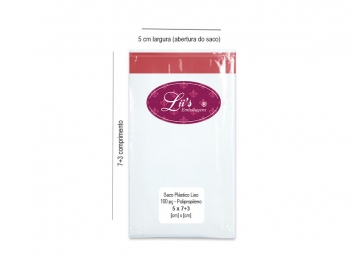  - SACO LISO PP 5X7+3AD - 100 PÇ